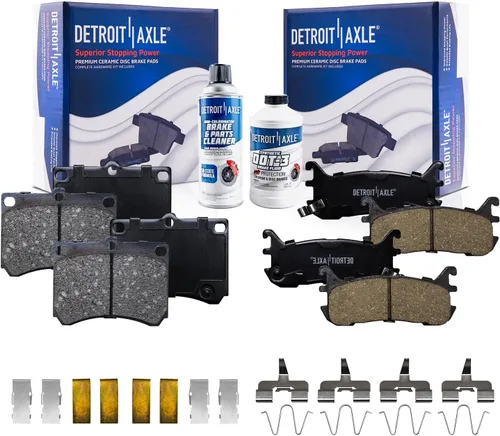 Miniatura 42 de Detroit Axle - Pastillas de freno traseras para Honda Odyssey 2011-2017 Pilot 2007-2013 MDX 2010-2013 ZDX 2010-2013 Pastillas de freno de cerámica
