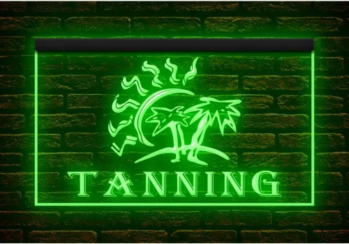 Miniatura 4 de 160027 Letrero de neón con luz LED para salón de belleza de bronceado (12 x 8 pulgadas, 16 colores por control remoto)