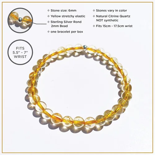 Miniatura 24 de Pulseras elásticas, piedras preciosas naturales, amatista, citrino, cuarzo rosa, cuarzo de cristal transparente, ojos de peridoto y teger, regalo