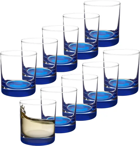 Miniatura 16 de Libbey - Vasos de whisky de 10 onzas, juego de 10 unidades, paquete a granel, base pesada, vidrio de moda antigua, perfecto para whisky, bourbon