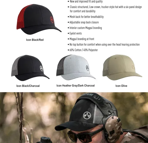 Miniatura 4 de Magpul Men's Trucker Hat Snap Back Baseball Cap, One Size Fits Most