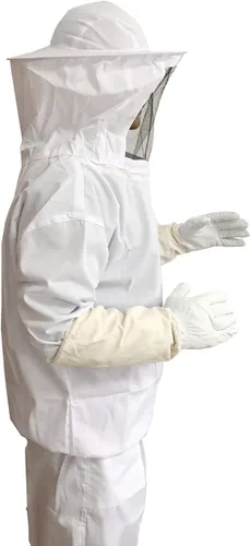 Xgunion Traje de apicultor profesional, con chaqueta, pantalones y guantes