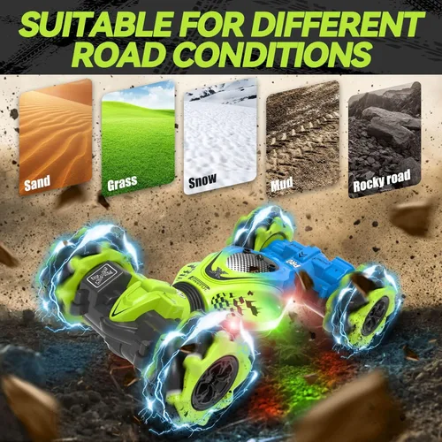Miniatura 6 de Dysaim Gesture - Coche de acrobacias controlado a mano para niños y niñas de 6 a 12 años, 2.4 GHz, control remoto, sensor de gestos, juguete de giro