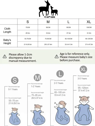 Miniatura 7 de Saco de dormir orgánico para bebé, manta de manga desmontable para otoño 2.5 Tog para 60-68℉