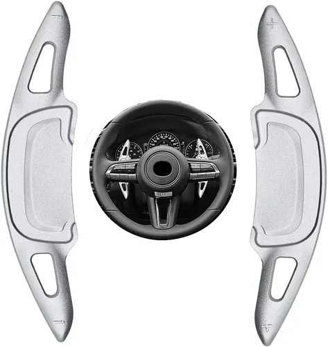 Miniatura 7 de Sports Negro CNC Billet Aluminio Volante Cubiertas de Extensión de Paletas de Cambio Más Grandes Compatibles con mazda3 Axela Mazda 3 2020 2021