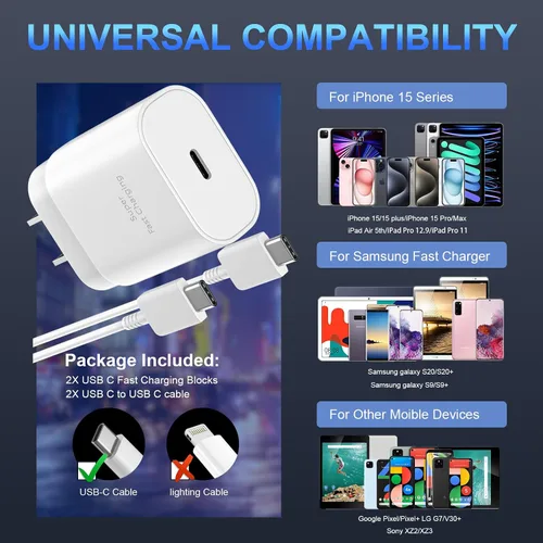 Miniatura 7 de Cargador USB C de 30 W para iPhone 15/15 Pro Max/15 Pro/15 Plus/Samsung Galaxy S23 Ultra/S23/S23+/S22/S22 Ultra/S22+/S22+/S21 Ultra/S20 Ultra/Note