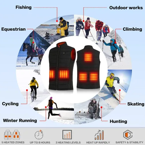 Miniatura 5 de Heated Vest for Men and Women with Battery Pack Rechargeable Heated vests Warming Lightweight Heating Vest