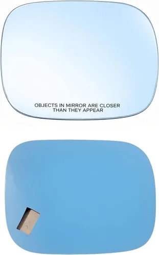 Nuevo cristal de espejo convexo de repuesto con adhesivo de tamaño completo para Volvo | 2007-2016 XC70 | 2007-2014 XC90 | Vista lateral del