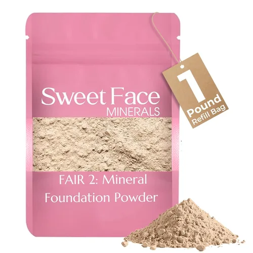 Miniatura 13 de Sweet Face Minerals - Recambio de polvo de base (BEIGE) (bolsa de 0.42 oz) por Sweet Face Minerals, polvo de maquillaje ligero y mineral suelto