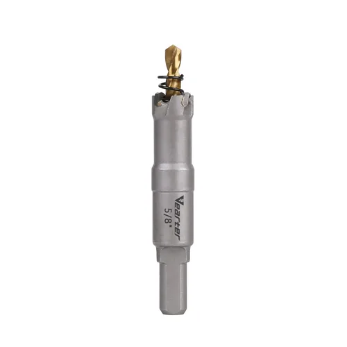 Miniatura 50 de Sierra perforadora de carburo de 1-1/2 pulgadas (1.496 in) para metal duro, cortador de agujeros con punta de carburo de tungsteno con broca piloto