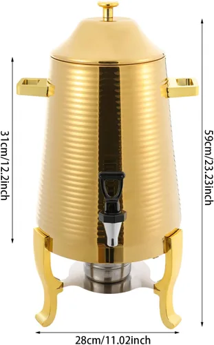 Miniatura 5 de Dispensador de agua caliente para caldera de agua, dispensador eléctrico de bebidas de 13 litros con función de calefacción y calor, grifo práctico