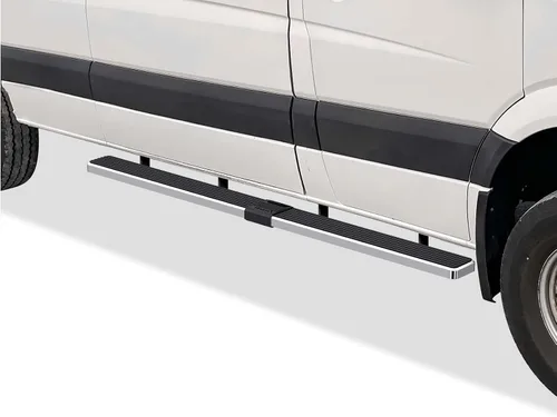 Miniatura 10 de APS Barra de escalón trasera de 5 pulgadas, color negro mate compatible con Dodge Sprinter 2007-2009 Van de tamaño completo y Mercedes-Benz Sprinter