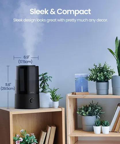 Miniatura 7 de raydrop Humidificadores para dormitorio, humidificadores para el hogar y habitación grande, humidificadores de niebla fría para bebés y plantas