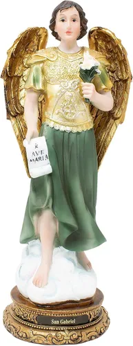 Miniatura 2 de DVDMATINEMOVIES - Estatua de resina de Arcángel San Gabriel, varios tamaños, material de resina, arcángel San Gabriel, decoración del hogar