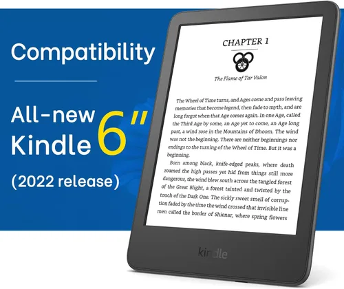 Miniatura 9 de CoBak Funda para Todos los Kindle Nuevos de 6 Pulgadas 2024 y 2022 (11ª Generación) - Cubierta Inteligente de Cuero PU, Suspensión y Activación