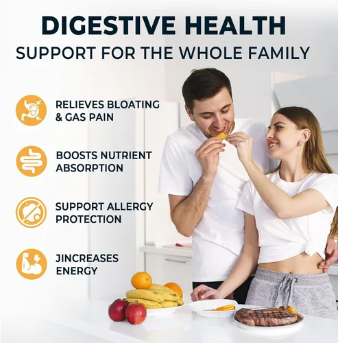 Miniatura 3 de Probiótico prebiótico y posbiótico 4 en 1 para mujeres y hombres, suplemento completo de apoyo intestinal y digestivo, probióticos pre post