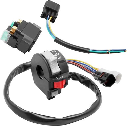 Miniatura 3 de M MATI Start Interruptor de parada, relé solenoide de arranque y enchufe para Yamaha Raptor 700 700R YFM700/700R 2006-2023 1S3-83973-11-00