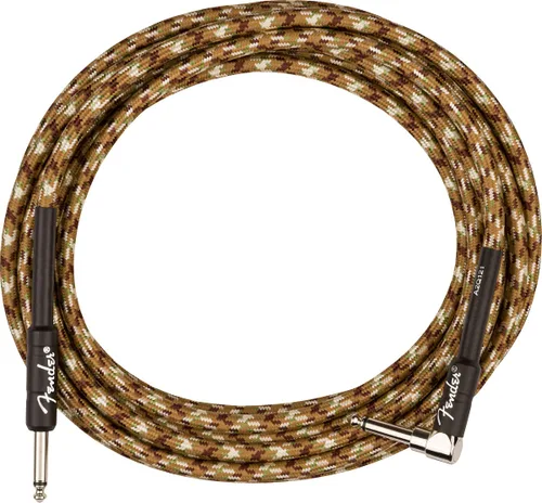 Miniatura 18 de Fender Cable de instrumento original de 18.6 pies, recto, negro, 1 paquete