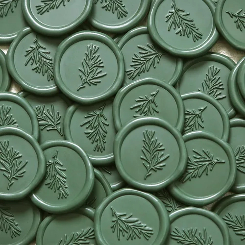 Miniatura 9 de UNIQOOO 540 piezas de perlas de cera de sellado verde oliva oscuro para sello de cera, perfecto para invitaciones de boda, tarjetas de Verde Oliva