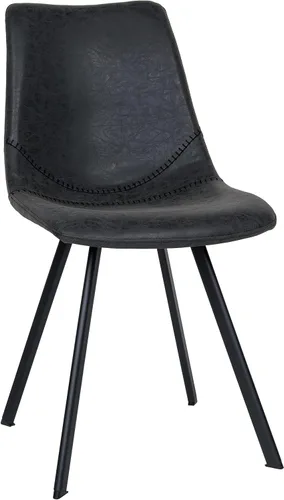 Miniatura 15 de LeisureMod Markley - Silla de comedor, color negro carbón