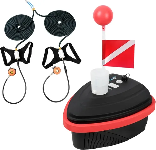 Miniatura 5 de TUXING Diving Ventilator,Diving Without Tanks with Scuba BCD, Waterproof Portable Rechargeable Scuba Diving Tank,45 ft Hose & Scuba Breathing
