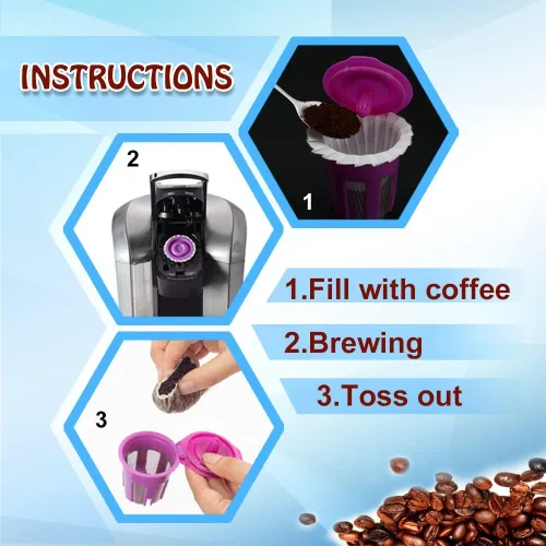 Miniatura 7 de Irmidi 600 filtros de café de papel desechables, compatibles con cafeteras Keurig 1.0 y 2.0 de una sola porción Negro