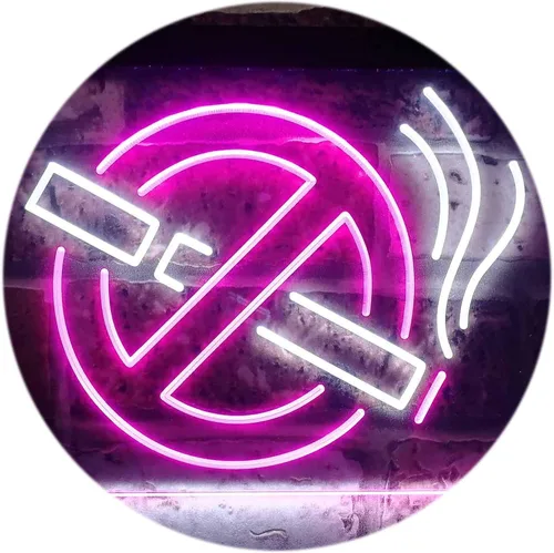 Miniatura 9 de ADVPRO No Smoking Non Smoke Warning Shop Restaurant Dual Color LED Neon Sign Blue & Red 12" x 8.5" st6s32-i3189-br