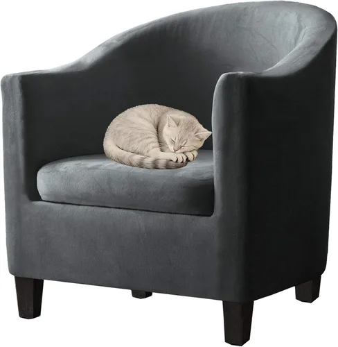 Miniatura 24 de Fundas de terciopelo para sillones, fundas de elastano para sillones, fundas elásticas para sillas de bañera, fundas protectoras para muebles, funda