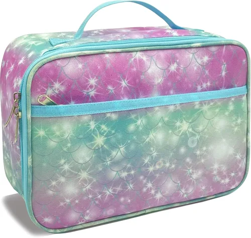 Miniatura 14 de Kulle - Lonchera de astronauta para niños, bolsa de almuerzo con tema espacial aislada, lonchera térmica reutilizable para niños, para la escuela