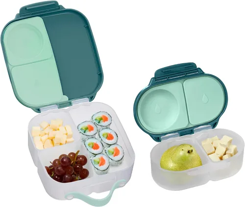 Miniatura 12 de b.box Mini recipientes para almuerzo + aperitivos (Lilac Pop): el juego de 2 unidades incluye lonchera (capacidad de 4 1/4 tazas) y caja de Lila Pop