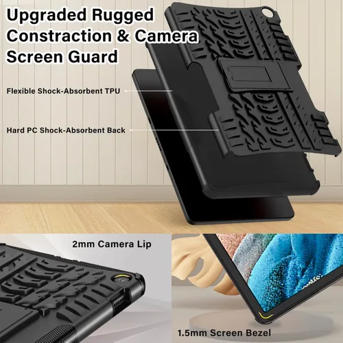 Miniatura 5 de ROISKIN Funda resistente a prueba de golpes de doble capa para tablet 10 2023 de 13ª generación, no para iPad Samsung de 10 pulgadas