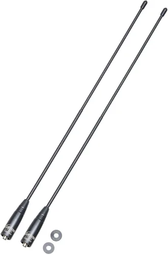 Miniatura 6 de Antena de radio para BaoFeng UV-5R/888S Antena Walkie Talkie de largo alcance 15.6 pulgadas Whip VHF/UHF (144/430Mhz) Antena SMA-Hembra (1 paquete)
