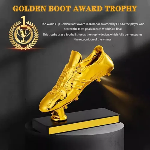 Miniatura 2 de Trofeos de premio Trofeos de Premio Bota de Oro, Premios de Ganadores de Competencia de Fútbol, Recuerdo de resina en forma de zapato