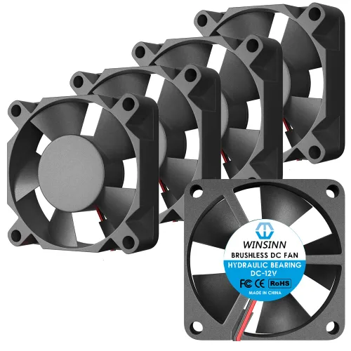 Miniatura 8 de WINSINN Ventilador de 1.378 in, 5 V, rodamiento de bolas dual, sin escobillas, 3510, 1.378 x 0.394 in, alta velocidad (paquete de 5 unidades)