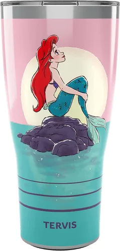 Miniatura 9 de Tervis Traveler - Vaso aislado de triple pared de Ariel de Disney The Little Mermaid Thoughtful Ariel mantiene las bebidas frías y calientes, 20