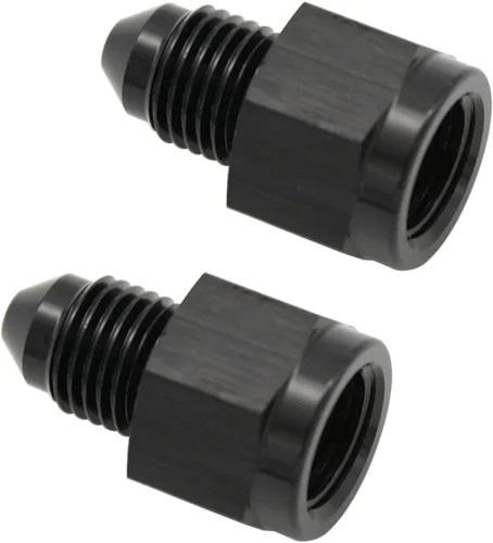 Miniatura 24 de 1/8 NPT hembra a -3 AN AN3 macho Flare Thread Expander adaptador Expander Accesorios de manguera Aluminio Negro