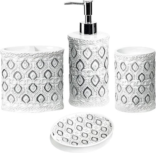 Miniatura 65 de Zahari Home Capri - Juego de toallas de baño de 3 piezas, toalla de baño, toalla de mano y toalla facial, decoración moderna, hermoso diseño único