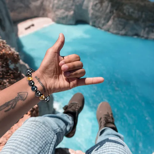 Miniatura 8 de Tiger Eye Bracelet men womenanti-anxiety courage and determination bracelet Black Obsidian Bead Triple Protection Bracelet Jewelry Genuine Crystal