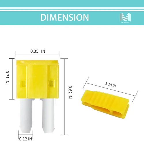 Miniatura 5 de Kit de fusibles automotrices (84 piezas) - Fusibles Micro2 y ATC (5-30A) con herramienta extractora Ajuste exacto para automóviles, camiones, SUV