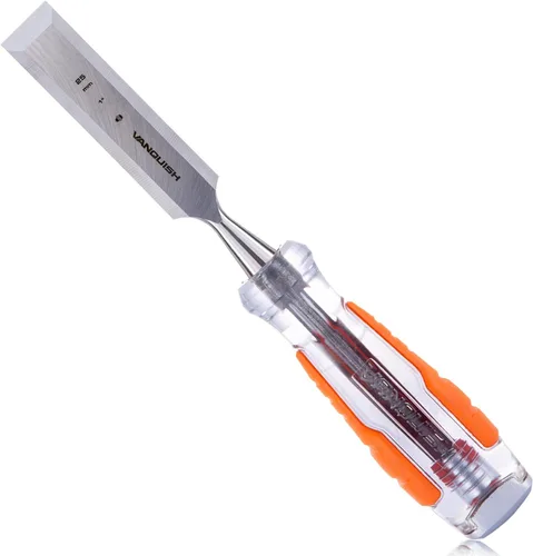 VANQUISH Cincel de madera de alto impacto de 1 pulgada con cincel de mortaja forjada de una pieza para carpintería (4606)