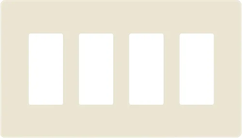 Miniatura 20 de ENERLITES Placas de pared decorativas sin tornillos, cubiertas de tomacorrientes seguras para niños, tamaño de 4 posiciones, 4.68" H x 8.30" L, Negro