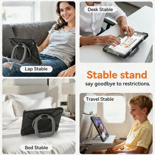 Miniatura 5 de Funda para iPad de 10.2 pulgadas de 9ª generación 2021 / 8ª generación 2020 / 7ª 2019, funda a prueba de golpes para niños con protector