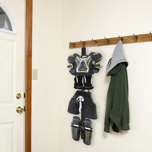 Miniatura 5 de Percha de hockey portátil colgante Dryig Rack Regalos para el hogar y al aire libre Uso en hockey sobre hielo, patinaje, fútbol, camping, pesca, 5