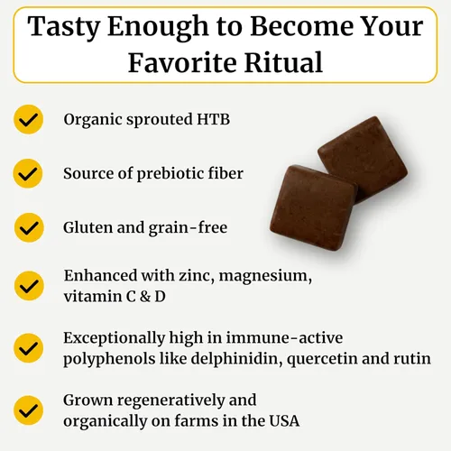 Miniatura 4 de BIG BOLD HEALTH HTB Immunity Chews - Suplemento orgánico de trigo sarraceno tartario del Himalaya para apoyar la energía natural y la función