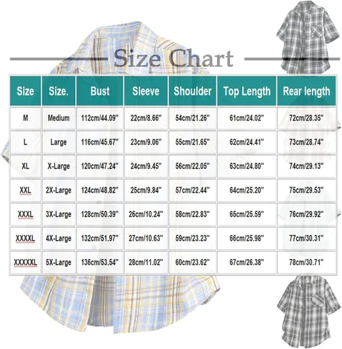 Miniatura 2 de Men's Casual Plaid Button Down Shirt Short Sleeve Gingham Dress Shirts Regular Fit Tee Work Tops with Pocket