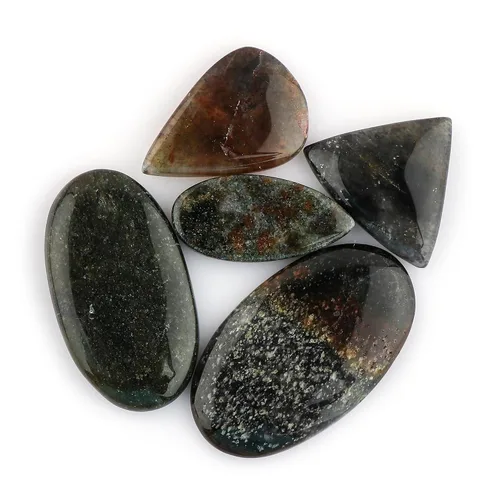 Miniatura 21 de CRYSTALIS Al por mayor 5 piezas de piedra preciosa natural K2 jaspe suelta en bruto, cabujones para hacer joyería, piedras pulidas de chakra