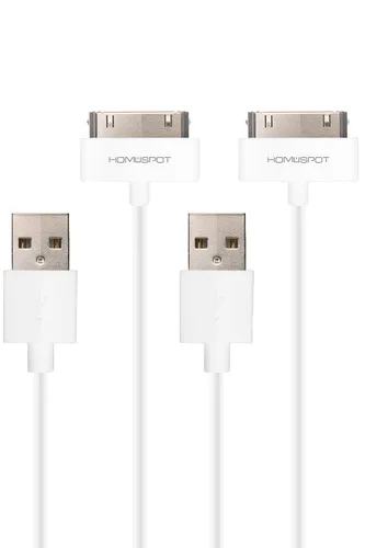 Miniatura 7 de Cable cargador corto de 30 pines [certificado MFi] para iPhone 4, iPhone 4S, iPad 1/2/3, iPod Touch, iPod Nano (negro, 8 pulgadas, 7.9 in, 1 unidad)