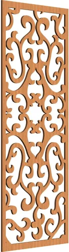 Miniatura 173 de Smithfield Paneles de pared decorativos de madera con calado, 13 3/8 pulgadas de ancho x 34 3/8 pulgadas de alto x 3/8 de alto, roble rojo rojo