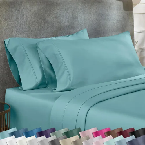 Miniatura 18 de California Design Den Juego de 2 fundas de almohada tamaño Queen estándar, 400 hilos, 100% satén de algodón, juego de 2 fundas de almohada, suaves