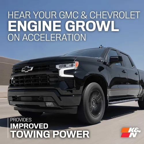 Miniatura 7 de K&N - sistema de admisión de aire frío: Alto rendimiento; aumenta los caballos de fuerza: Compatible con Chevrolet Silverado 1500 2019-2020; GMC